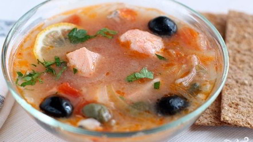 Рецепт солянки без мяса