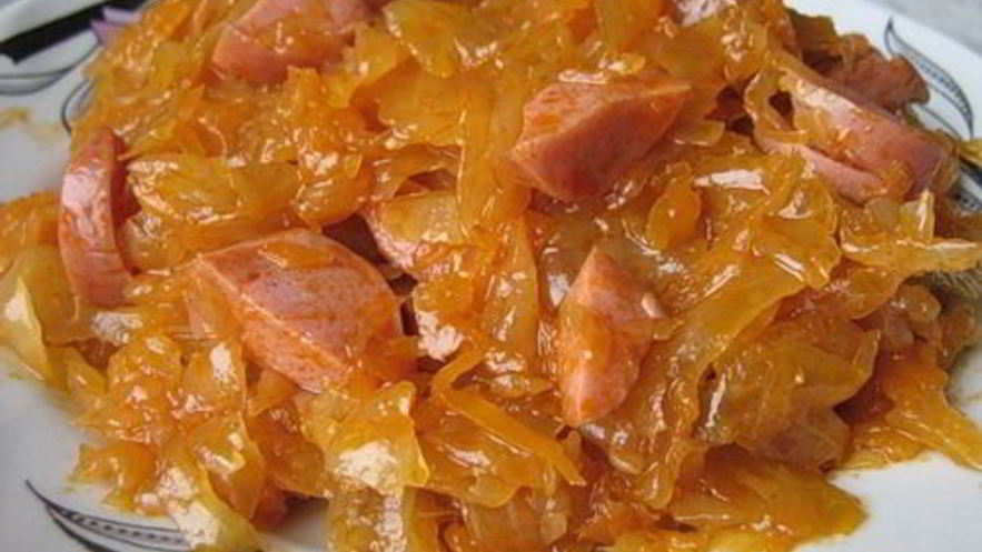 Рецепт солянки из капусты с сосиской в мультиварке