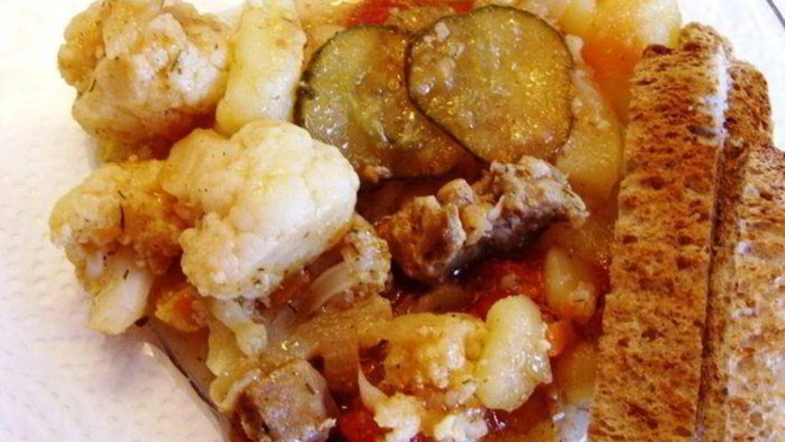 Рецепт солянки овощной с мясом