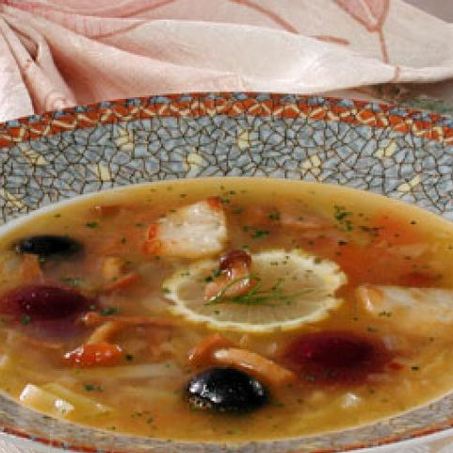 Рецепт Солянки рыбной с грибами