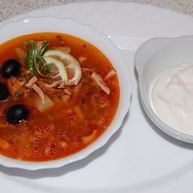 Рецепт Солянки с колбасой и капустой