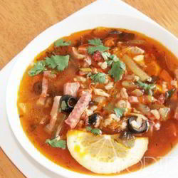 Рецепт Солянки с колбасой