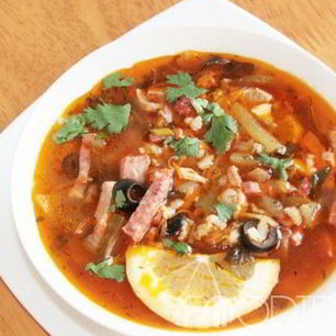 Рецепт Солянки с колбасой