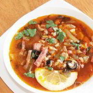 Рецепт Солянки с колбасой