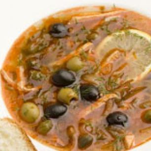 Рецепт Солянки с копченой курицей