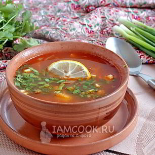 Рецепт Солянки сборной мясной с картошкой