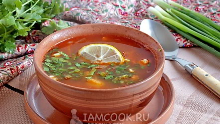 Рецепт солянки сборной мясной с картошкой