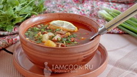 Рецепт солянки сборной мясной с картошкой