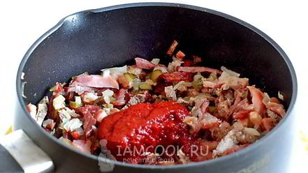 Рецепт солянки сборной мясной с картошкой