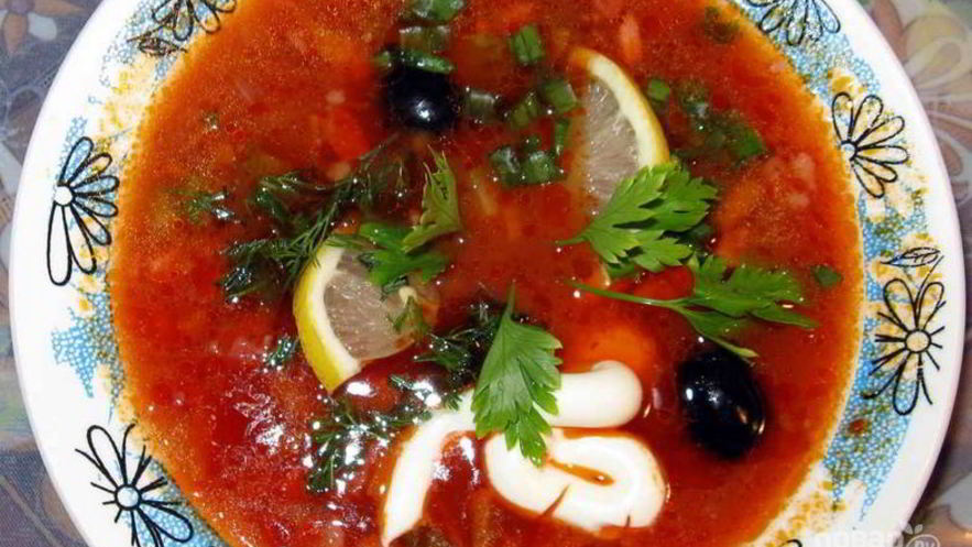 Рецепт солянки сборной