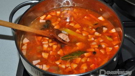 Рецепт солянки со сладким перцем