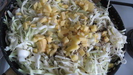 Рецепт солянки тушеной свиной с вешенками