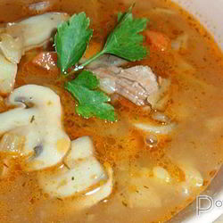 Рецепт Супа-солянки с грибами и капустой