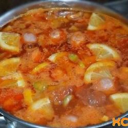 Рецепт Супа солянка с сосисками