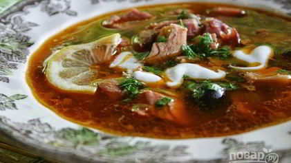 Рецепт Супа-солянки