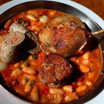 Суп из баранины с фасолью и аджикой