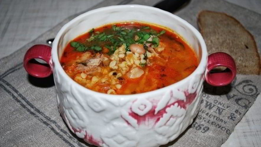 Рецепт густого супа харчо с айвой