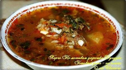 Рецепт харчо с бараньими ребрышками