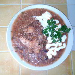 Рецепт Харчо с орехами и черносливом