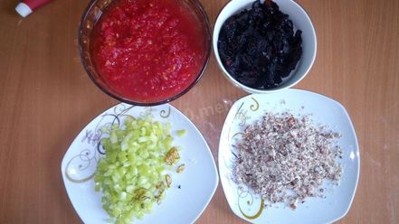 Рецепт харчо с орехами и черносливом