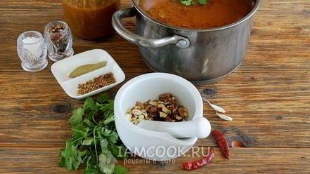 Рецепт постного супа харчо
