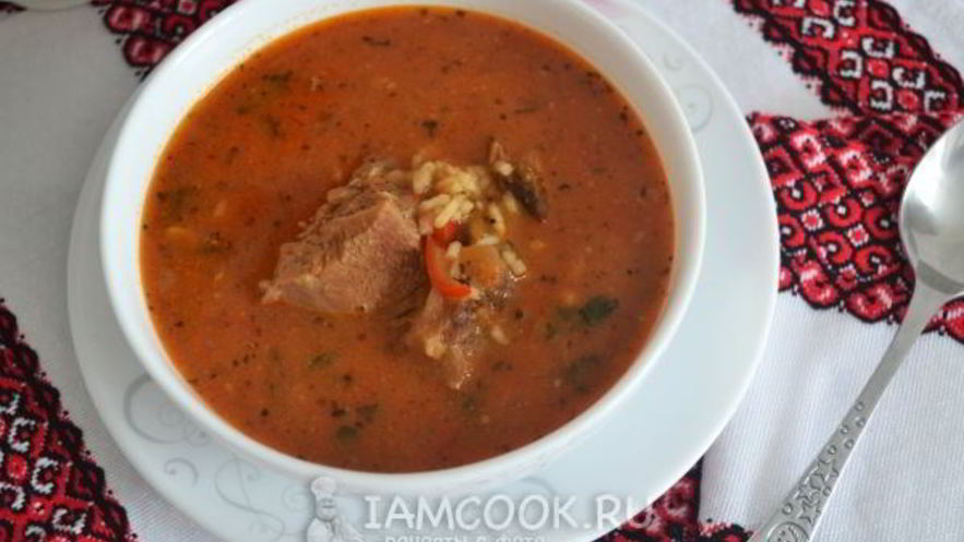 Рецепт супа харчо из баранины