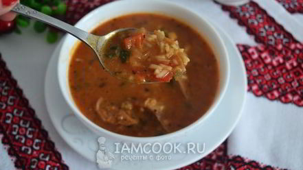 Рецепт супа харчо из баранины