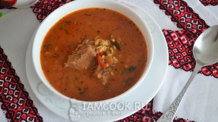 Рецепт супа харчо из баранины