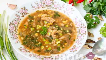 Рецепт супа харчо из курицы