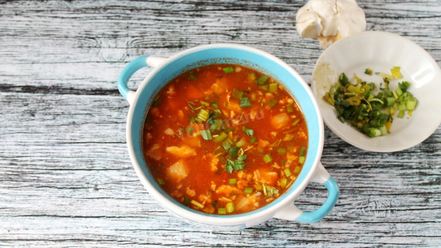 Рецепт супа харчо из свинины с рисом