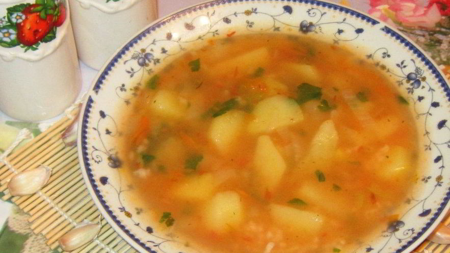 Рецепт супа харчо постный