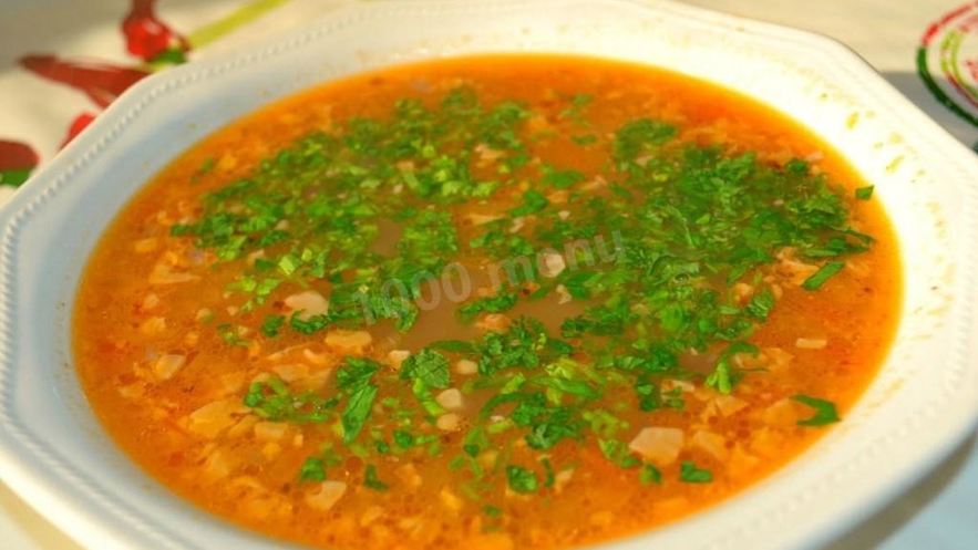 Рецепт супа харчо с говядиной и рисом