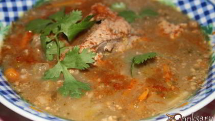 Рецепт Супа Харчо с грецкими орехами