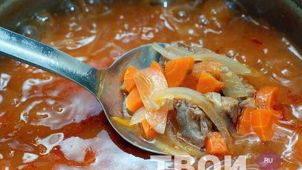 Рецепт супа харчо с соусом ткемали