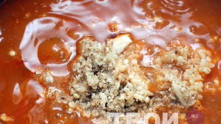 Рецепт супа харчо с соусом ткемали