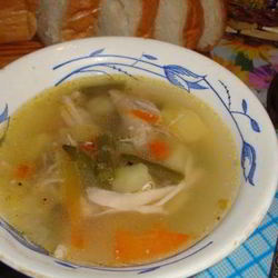 Рецепт Супа куриного со стручковой фасолью