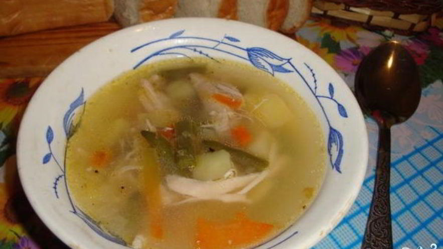 Рецепт супа куриного со стручковой фасолью