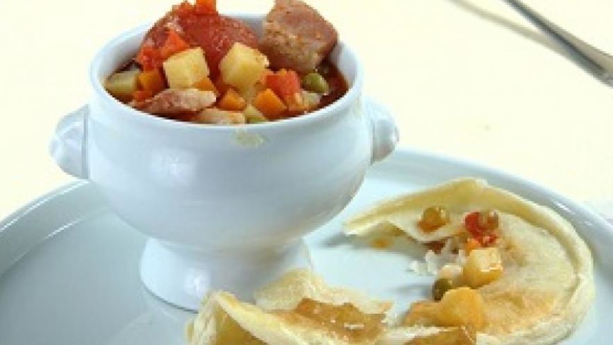 Рецепт супа под крышкой из теста