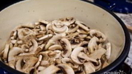 Рецепт грибного супа-пюре на сливках