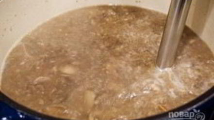 Рецепт грибного супа-пюре на сливках