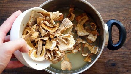 Рецепт грибного супа-пюре со сливками