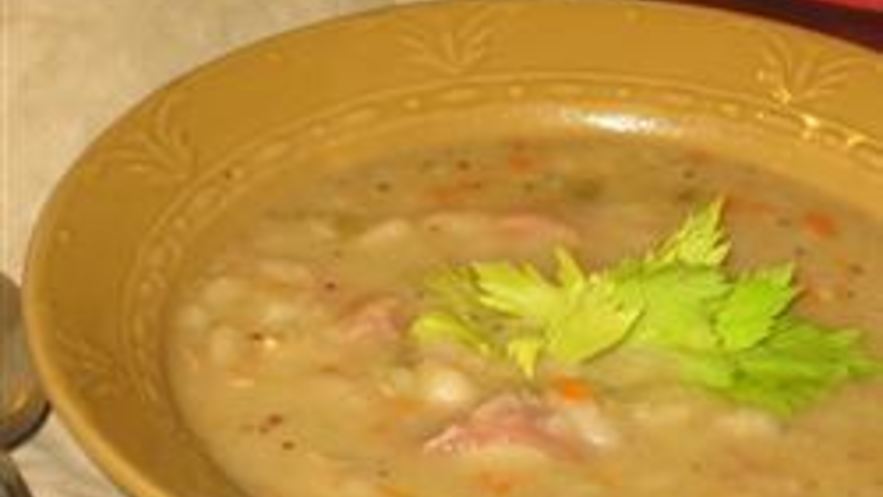 Рецепт картофельного супа-пюре с грибами и ветчиной