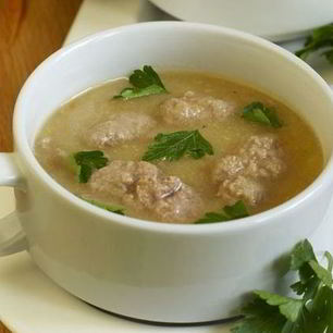Рецепт Картофельного супа-пюре с мясными клецками