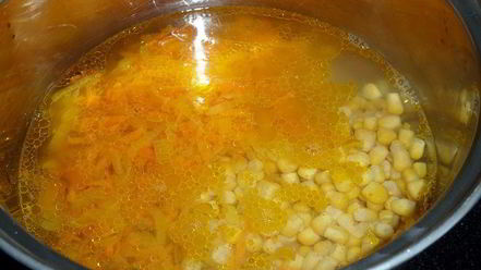 Рецепт кукурузного супа-пюре с тунцом