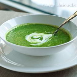 Рецепт Легкого супа-пюре из шпината