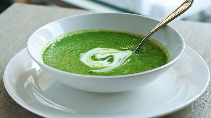 Рецепт легкого супа-пюре из шпината