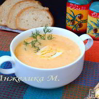 Овощной суп-пюре с плавленым сыром