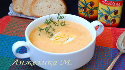 Рецепт Овощного супа-пюре с плавленым сыром
