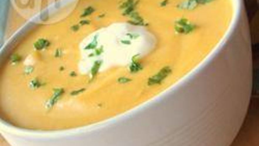 Рецепт овощного супа пюре с тыквой