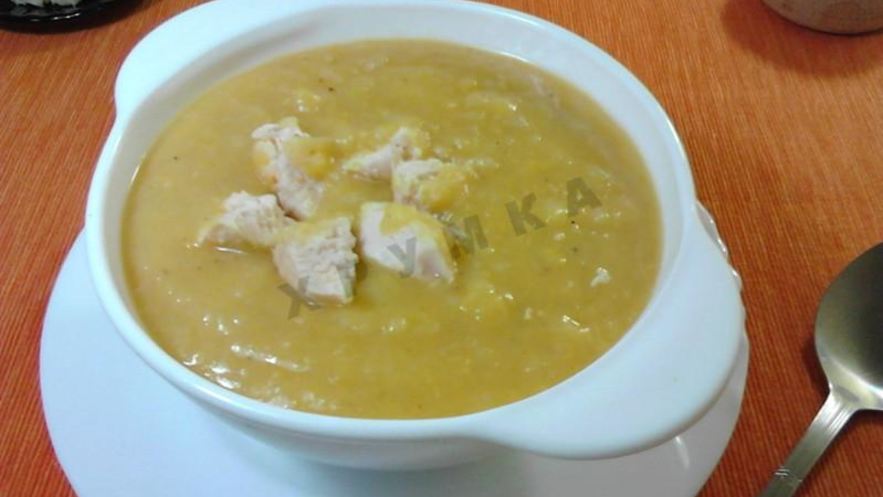 Рецепт супа пюре гороховый с курицей